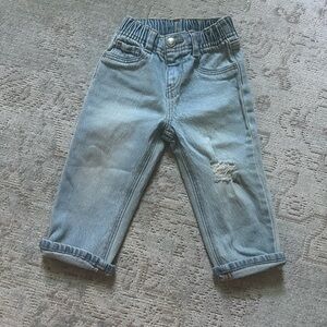 Old Navy Light Blue Denim Jeans relaxed fit 12-18 mo